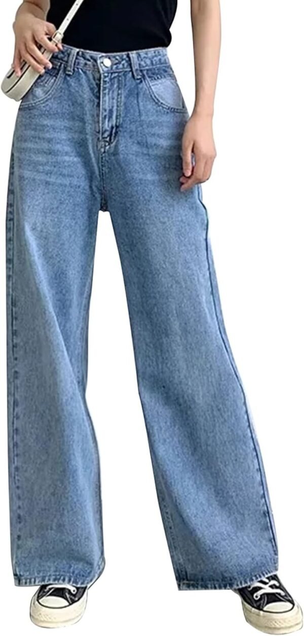Women Wide Leg Jeans High Waist Baggy Jeans for Women Loose Boyfriends Jeans Denim Pants  90s